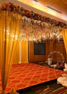 Sangeet stage decoration