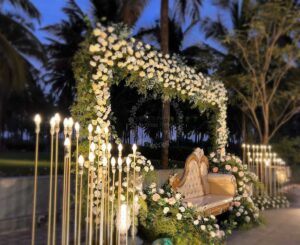 wedding reception stage