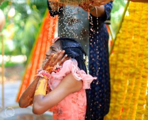 half saree function photography